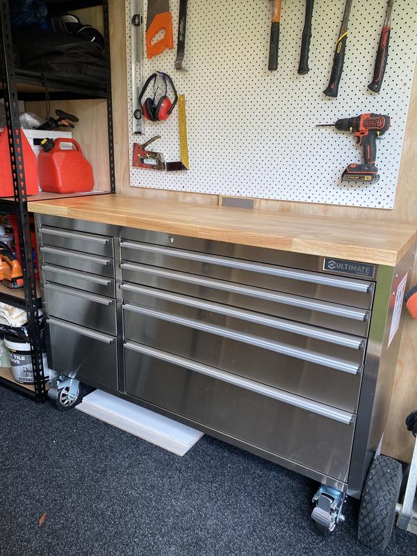 55 inch Stainless Steel 10 Drawer Work Bench tool chest Tool Box Chest Cabinet - Image 4